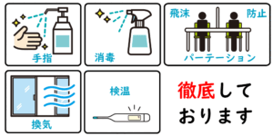 コロナ感染対策継続イメージ